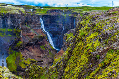 Picturesque tundra canyon photo