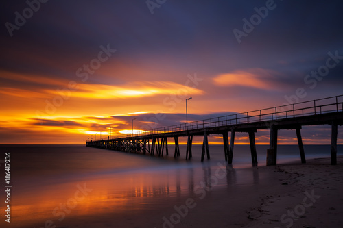Wallpaper Mural A long exposure of storm clouds on the Port Noarlunga Jetty Torontodigital.ca