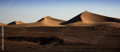 The scenery of desert in Ejina  Inner Mongolia  China