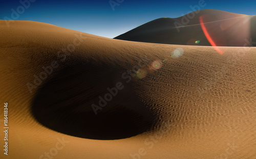 The scenery of desert in Ejina, Inner Mongolia, China