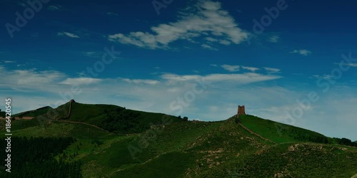 the scenery of Dushikou Great Wall in Hebei, China