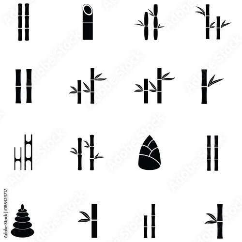 bamboo icon set
