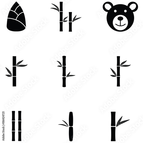 bamboo icon set