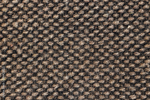 Obraz na plátně Close up of a brown tweed fabric