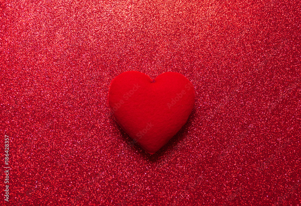 Heart Red card of Happy Valentine's Day Heart Red card of Happy Valentine's Day