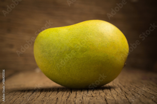 mango color Chartreuse. green and yellow. name yaikrom. asian. thailand. isolated on white background photo