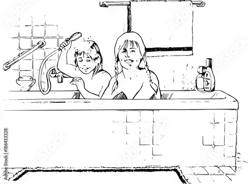 Kinder baden