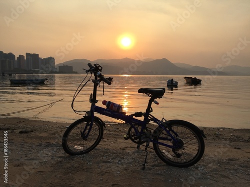 Bicycle by the sea