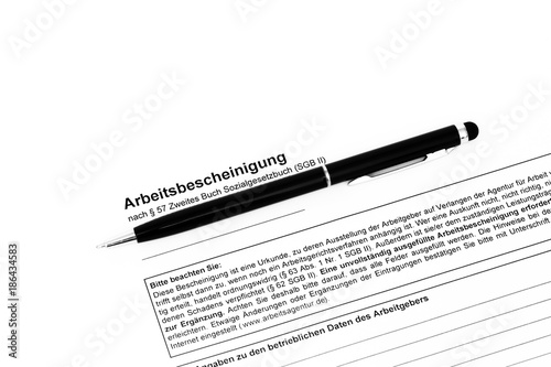 Arbeitsbescheinigung