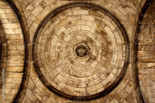 stone circle on top of ceiling