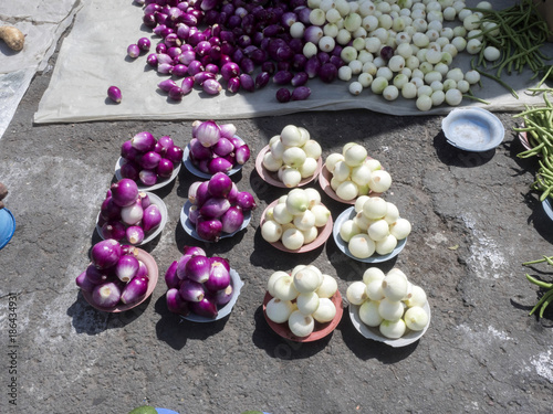 Rich offer of fruits, vegetables , Quito marketplace,  Ecuador.