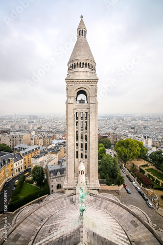 Sacre Coeur Basilica at Montmartre in Paris  France