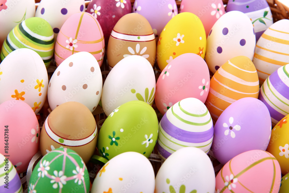 Easter holidays have very characteristic accents which are Easter eggs and expressive and joyful colors.