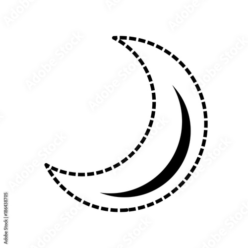 Moon quarter waning cartoon
