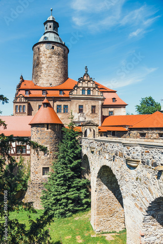 Czocha castle, defensive castle in the village of Czocha in southwestern Poland photo