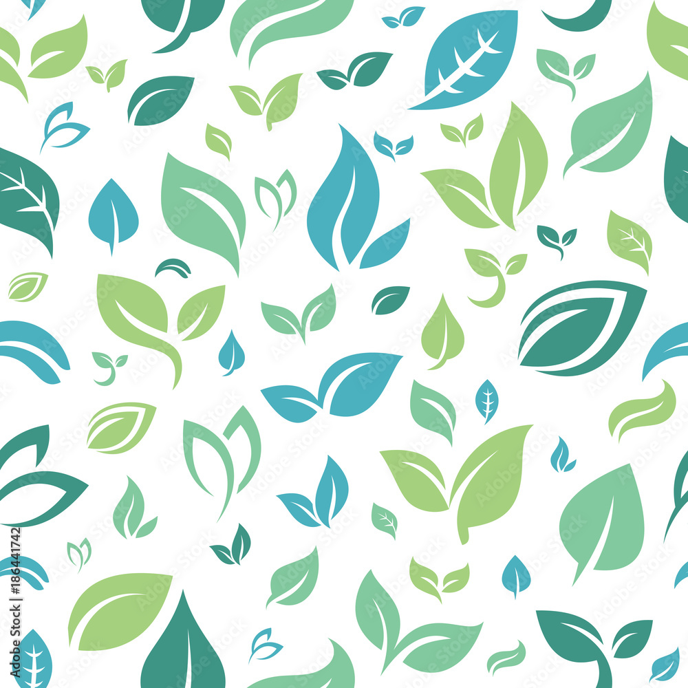 Seamless Repeating Pattern of Leaf Nature Garden Seamless Repeating Pattern of Leaf Nature Garden