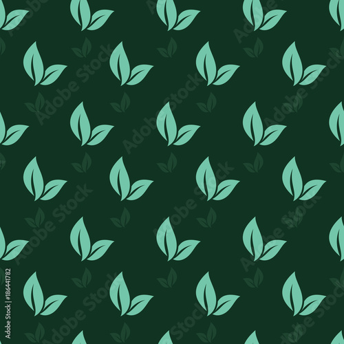 Seamless Repeating Pattern of Simple Leaf Nature Texture