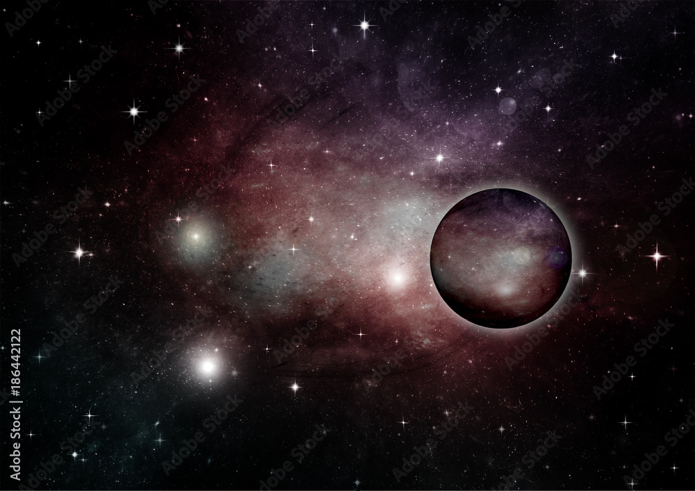 Obraz premium galaxy in a free space