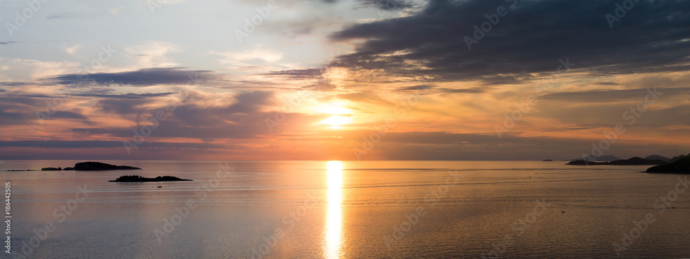 Fototapeta premium Sunset on the Croatian Coast