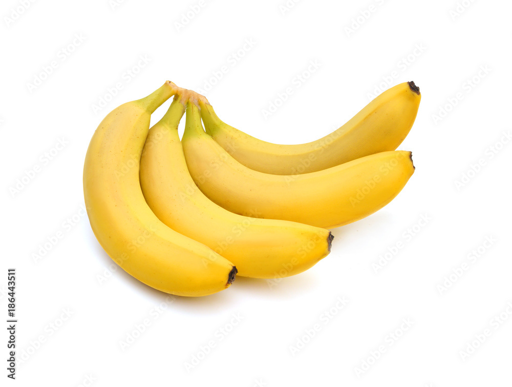 Banana on white background Banana on white background