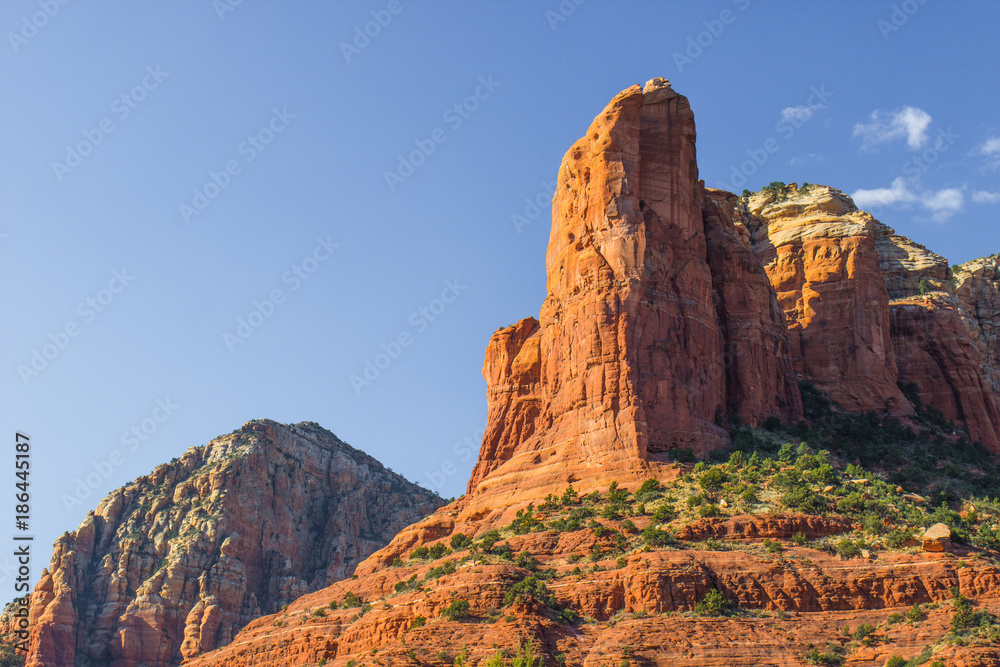 Jagged Red Rock Mountains