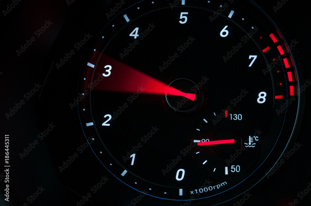 Tachometer when accelerating StockFoto Adobe Stock