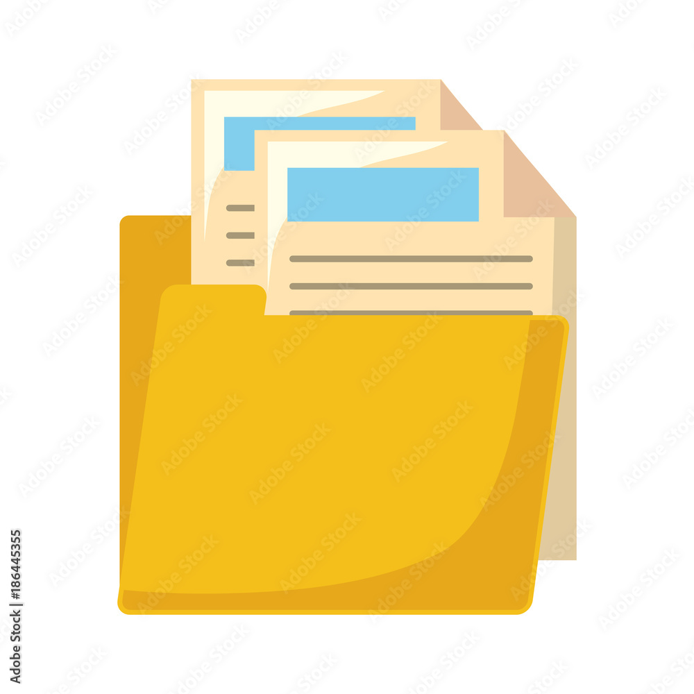 Folder with documents Folder with documents