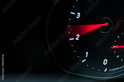 Revolutions per minute. Car tachometer