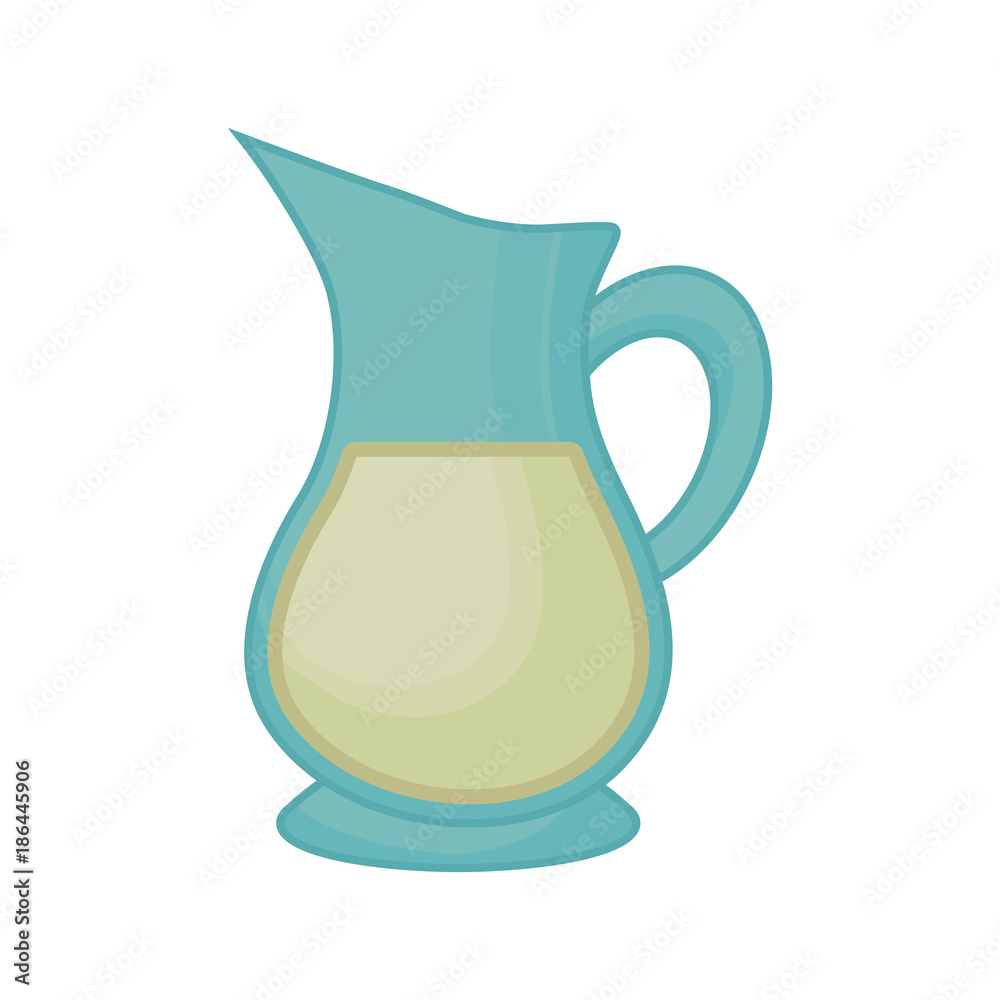 Glass jar with drink