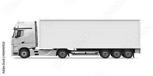 Container Truck Isolated photo