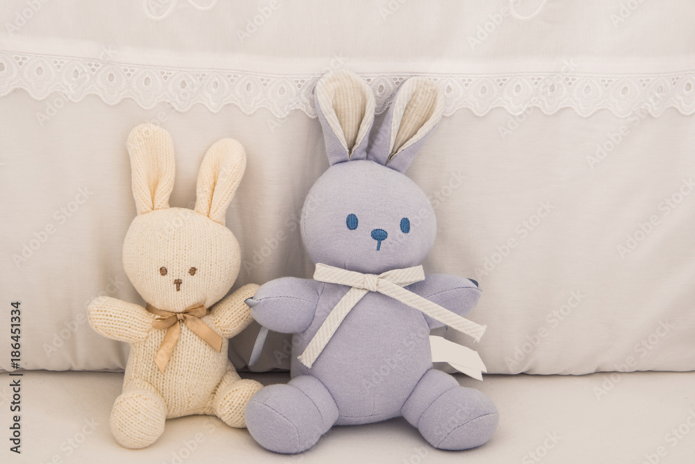Obraz premium baby bed with toys
