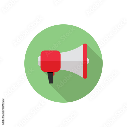 Megaphone flat icon vector design