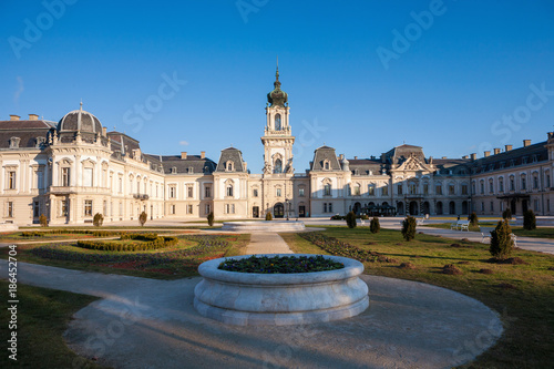 The Festetics baroque castle and its park in Keszthely in Hungary