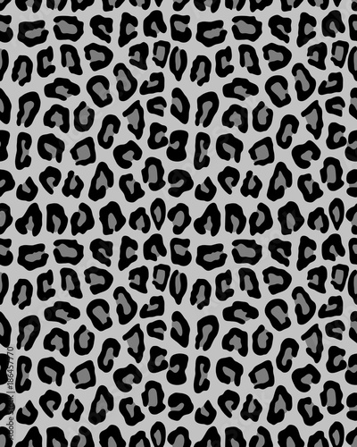 Seamless pattern of leopard, vector illustration