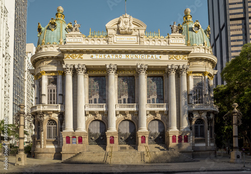Theatro Municipal in the center of Rio de Janeiro, Brazil photo