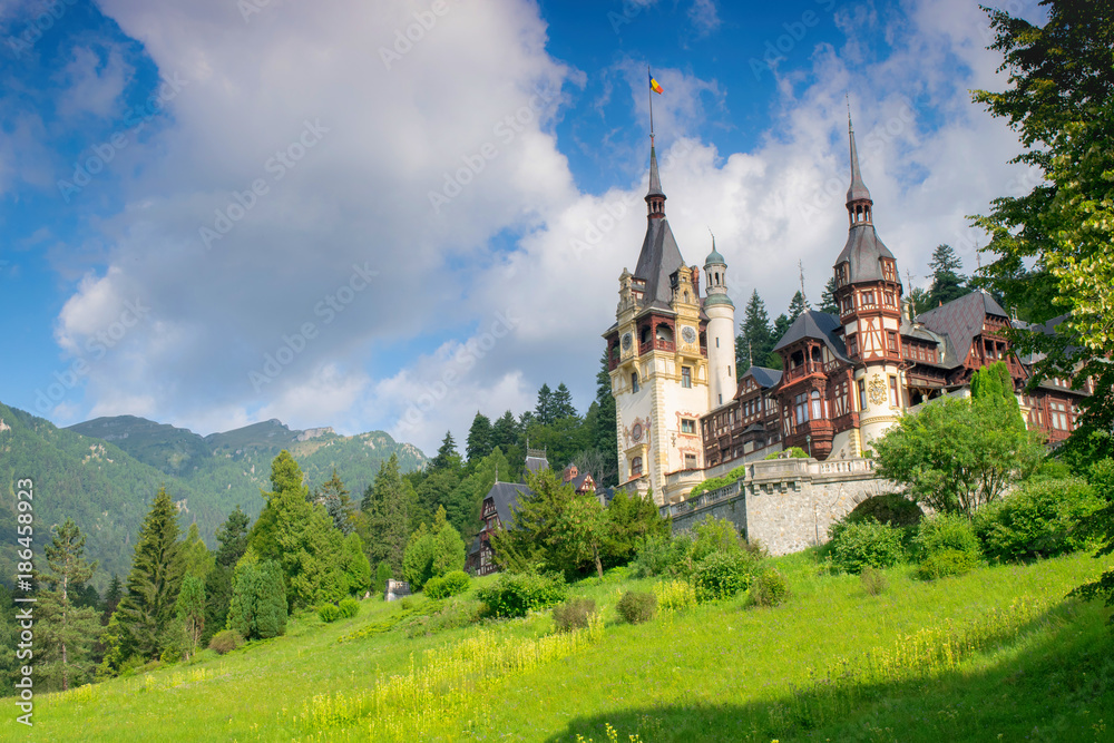 Peles castle in Sinaia, Romania Peles castle in Sinaia, Romania