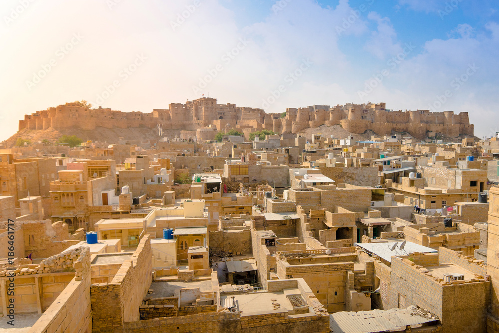 Sandstein-Fort in Jaisalmer, Rajasthan, Indien