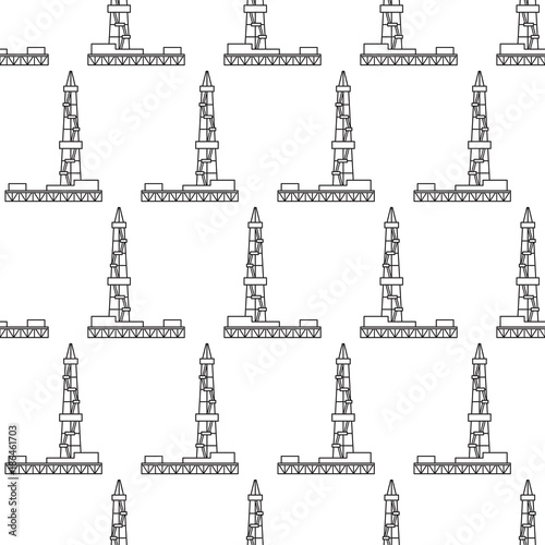 Oil derrick pattern