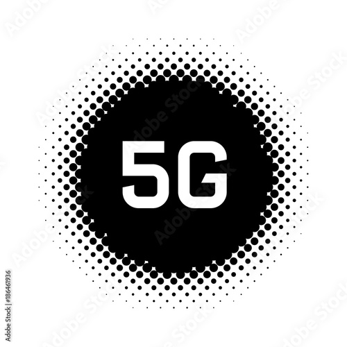 Web icon of 5G technology