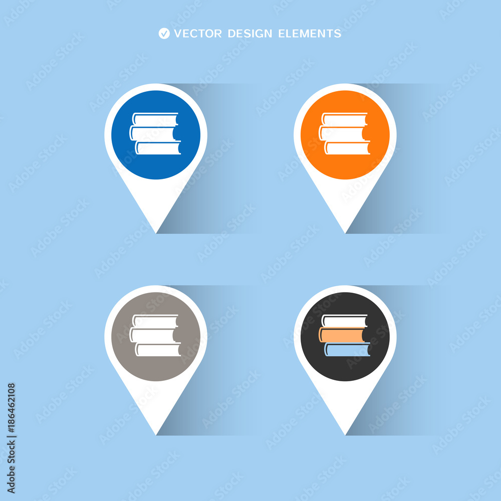 Web design of book icon Web design of book icon