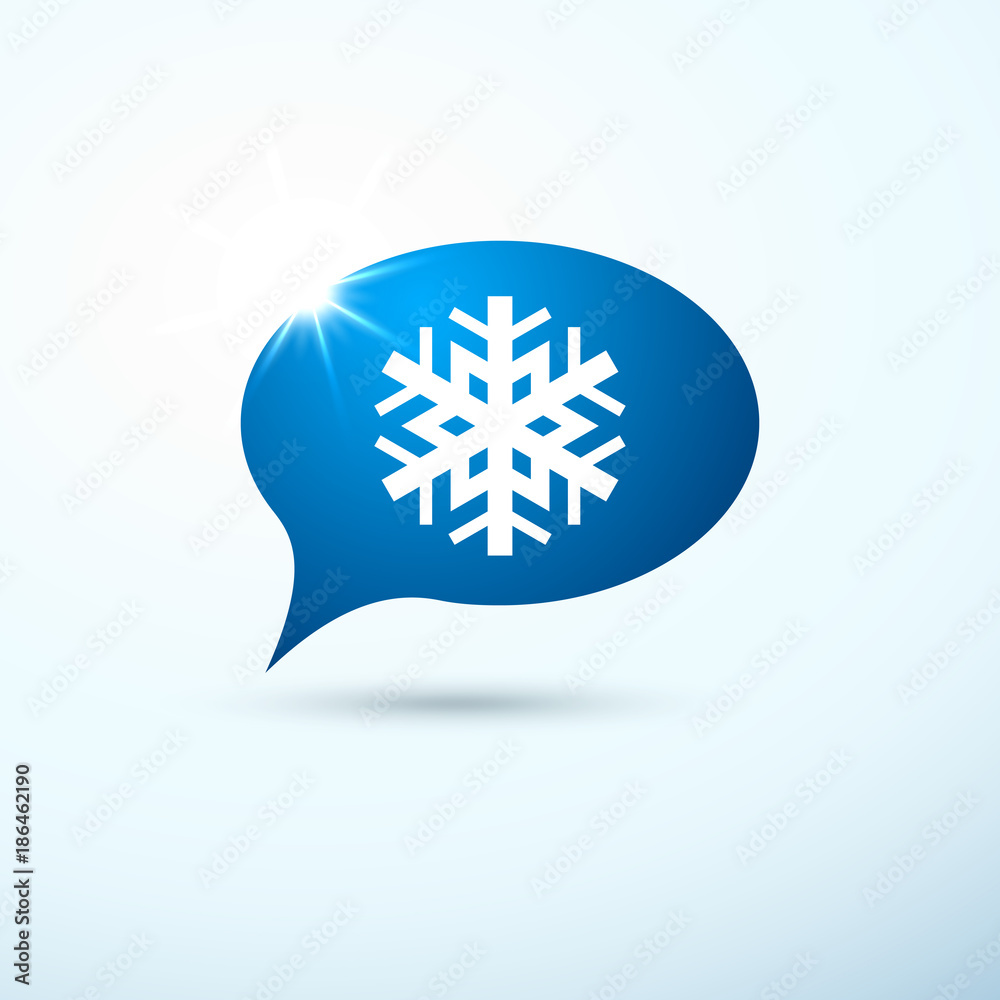 Web design of snowflake icon Web design of snowflake icon