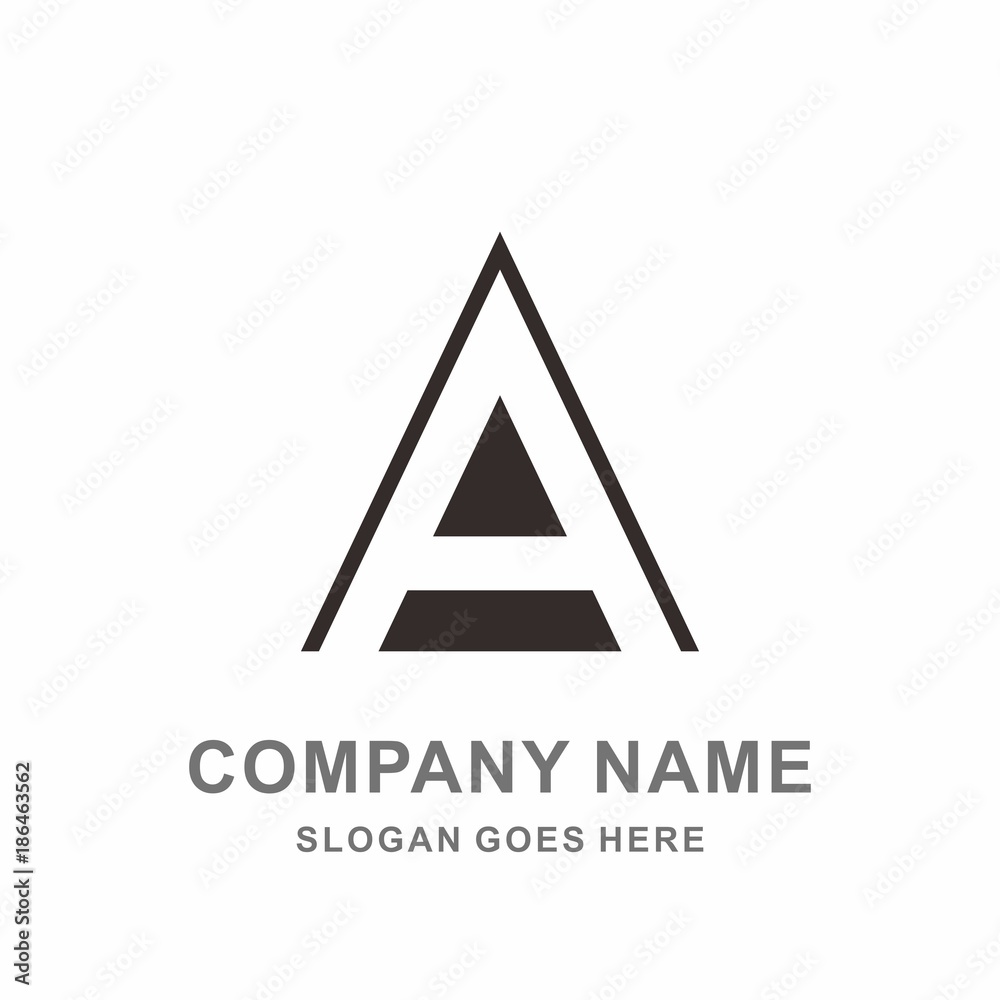 Monogram Letter A Geometric Triangle Architecture Interior Construction Business Company Stock Vector Logo Design Template Monogram Letter A Geometric Triangle Architecture Interior Construction Business Company Stock Vector Logo Design Template