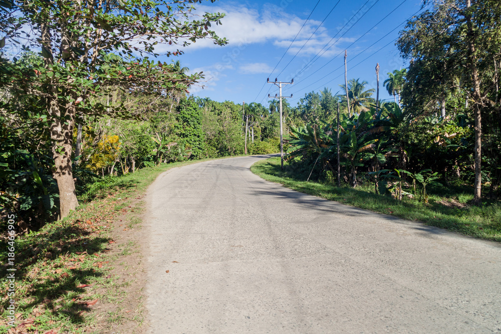 Road near Baracoa, Cuba