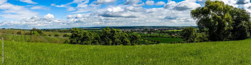 Obraz premium Oberderdingen aus der Ferne