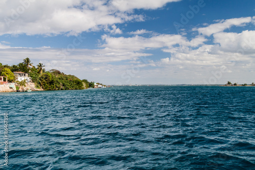 View of Bahia de Cienfuegos bay, Cuba