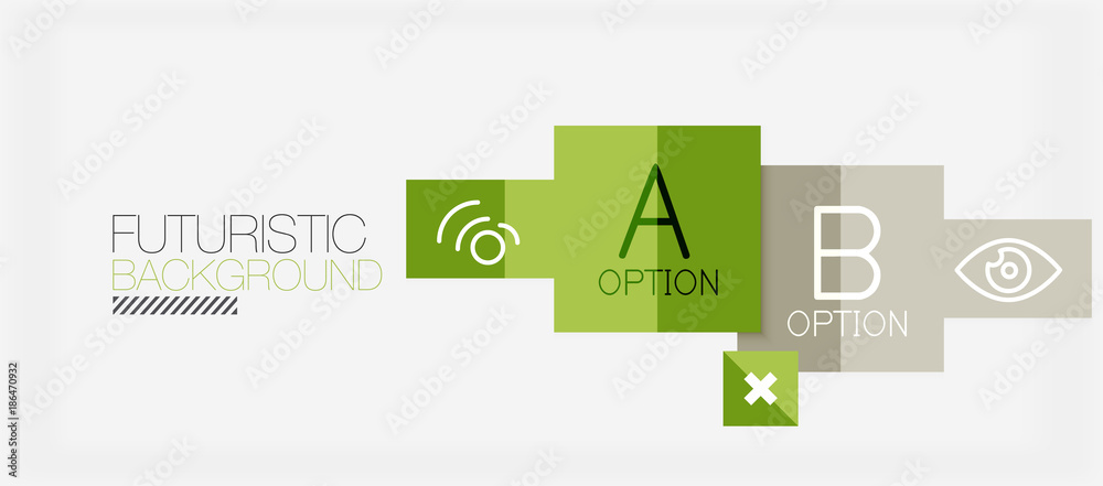 Square shapes banner design, geometric abstract background Square shapes banner design, geometric abstract background