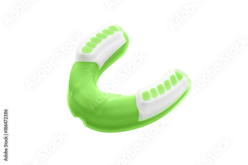 mouth guard isolated on white.