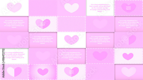 Valentine's Day hearts background.