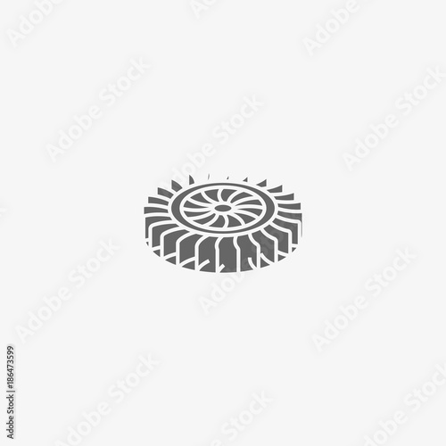 car turbine vector icon