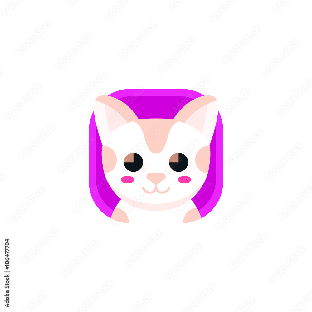 Premium Vector  Cute cat app icons logo